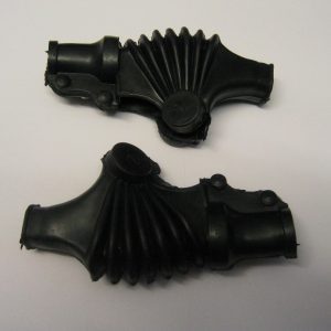 Motorcycle Brake Clutch Lever Cover Shroud BLACK rubber off road vintage SET OF 2