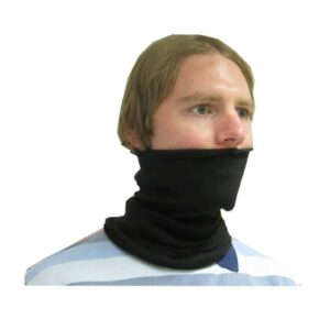 MOTORCYCLE COTTON NECK TUBE  WARMER BLACK CYCLING SKIING FACE MASK