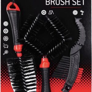 Weldtite Dirt Wash 3 Brush Set MTB MTB Bicycle Cleaning Set FRAME WHEELS