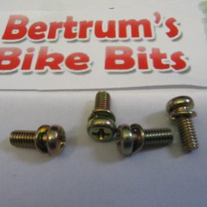 M4 J.I.S Yellow Passivated Pan Head Screws 20mm with Washer