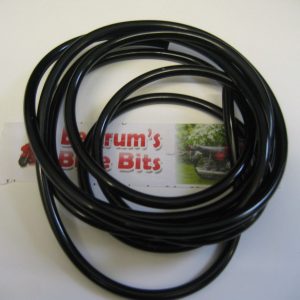 BLACK PETROL FUEL OIL OVERFLOW CARB PIPE  for 3MM X 5MM FITTINGS 0.5M LENGTH