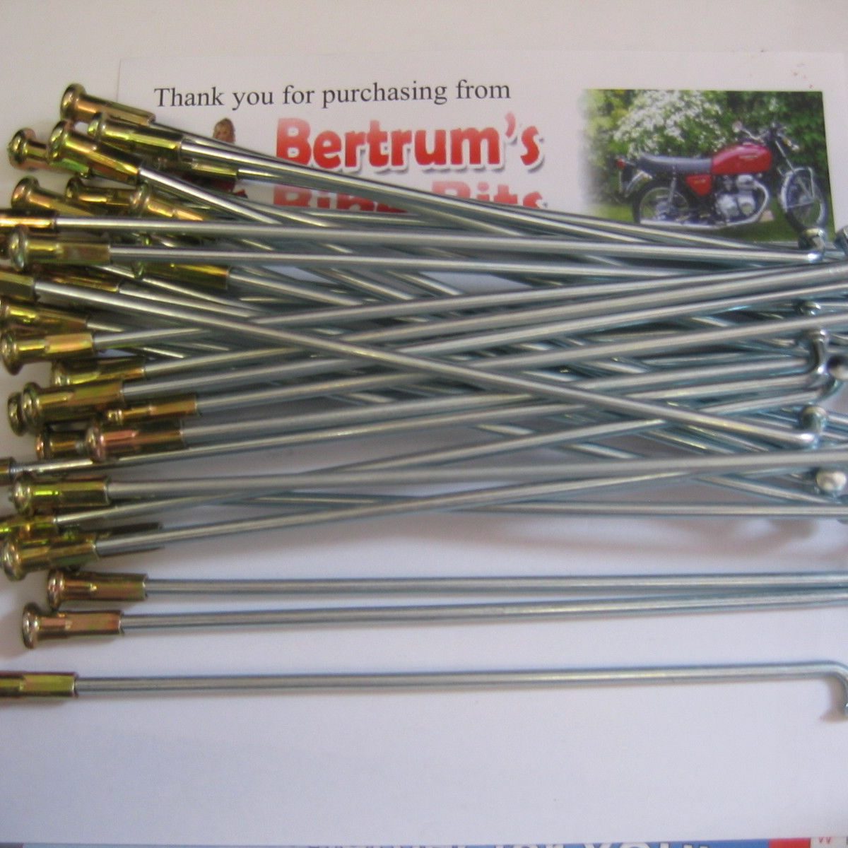 NEW Raleigh Runabout rear wheel SPOKE AND NIPPLE SET Bertrum's Bike Bits