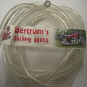 CLEAR PETROL OIL FUEL PIPE HOSE LINE for 5MM – 6MM FITTINGS 0.5M LENGTH